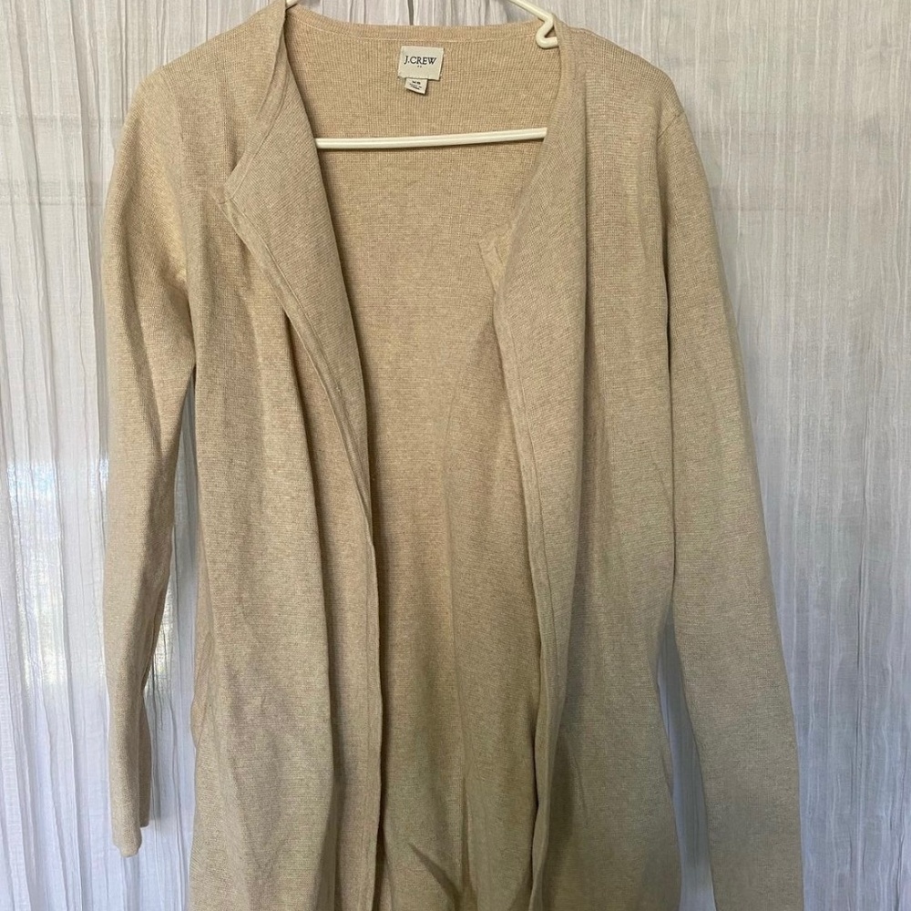 J Crew Juliet Collarless Sweater Blazer